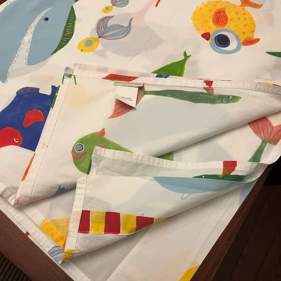 Pottery Barn 100% organic cotton Colorful sheets no PC/ Firm Price - Picture 15 of 16